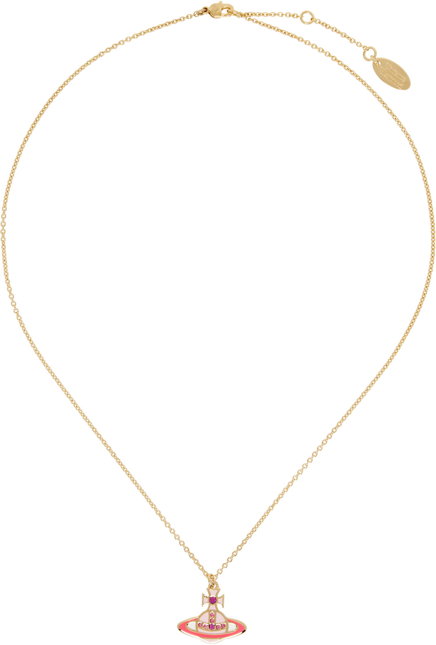 Колие Vivienne Westwood Vivienne Westwood Concetta Bas Relief Pendant Necklace Розово | 630203F0-02R857-, 0