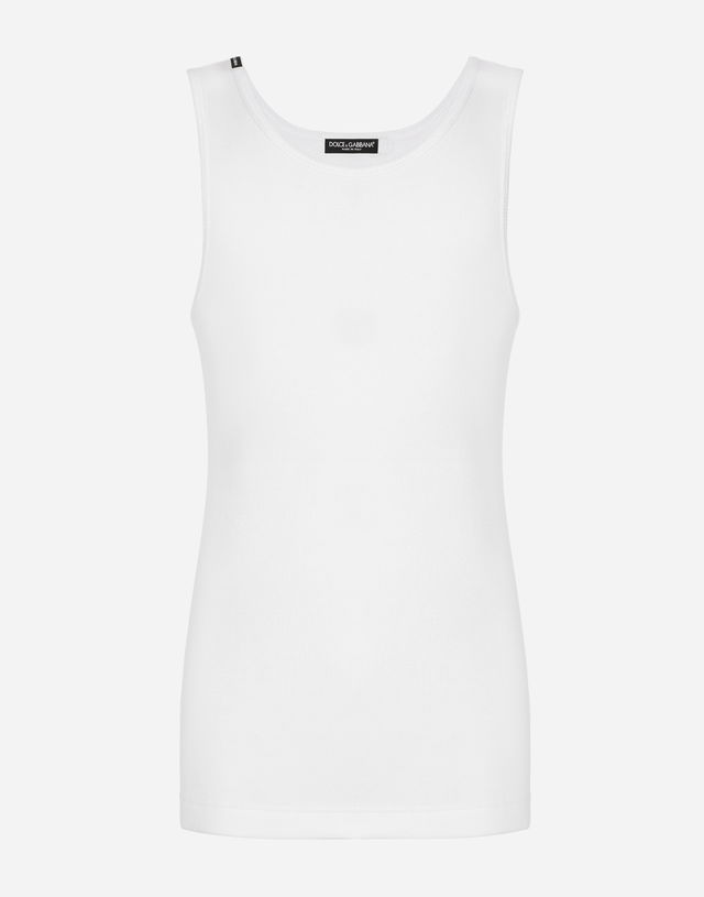 Fine-rib Cotton Singlet