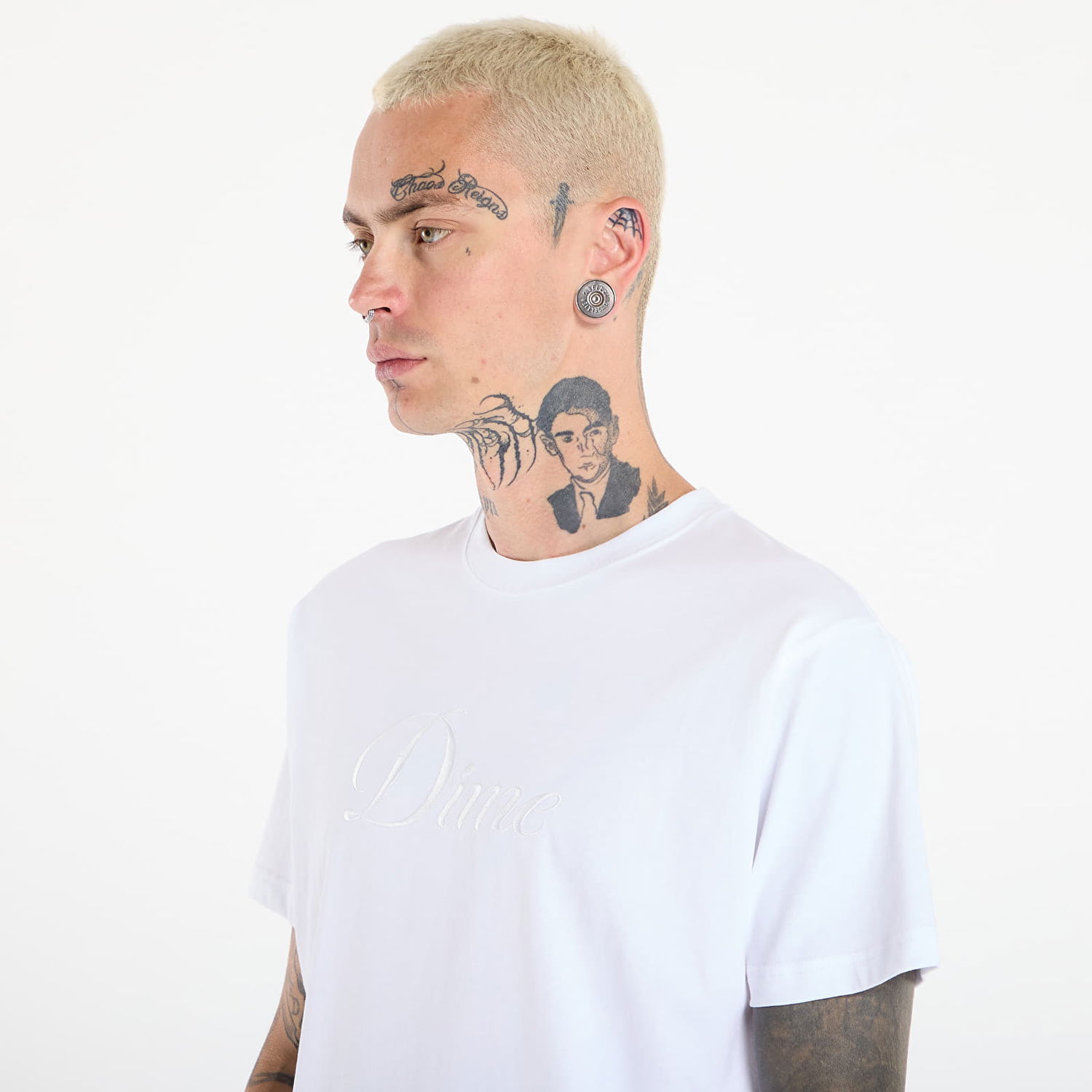 Тениска Dime Dime Cursive T-Shirt Бяло | DIMEFA2574WHT, 1