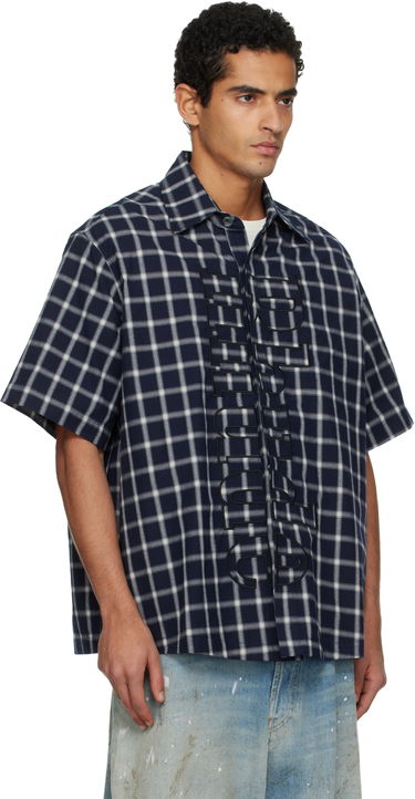 Риза Rhude Plaid Center Logo Short Sleeve Button Up Shirt Многоцветен | RHPF25SR05012, 1
