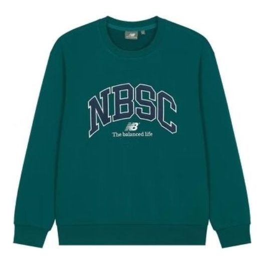 Пуловер New Balance Sports Sweatshirt Зелено | 5CC44333-GRN