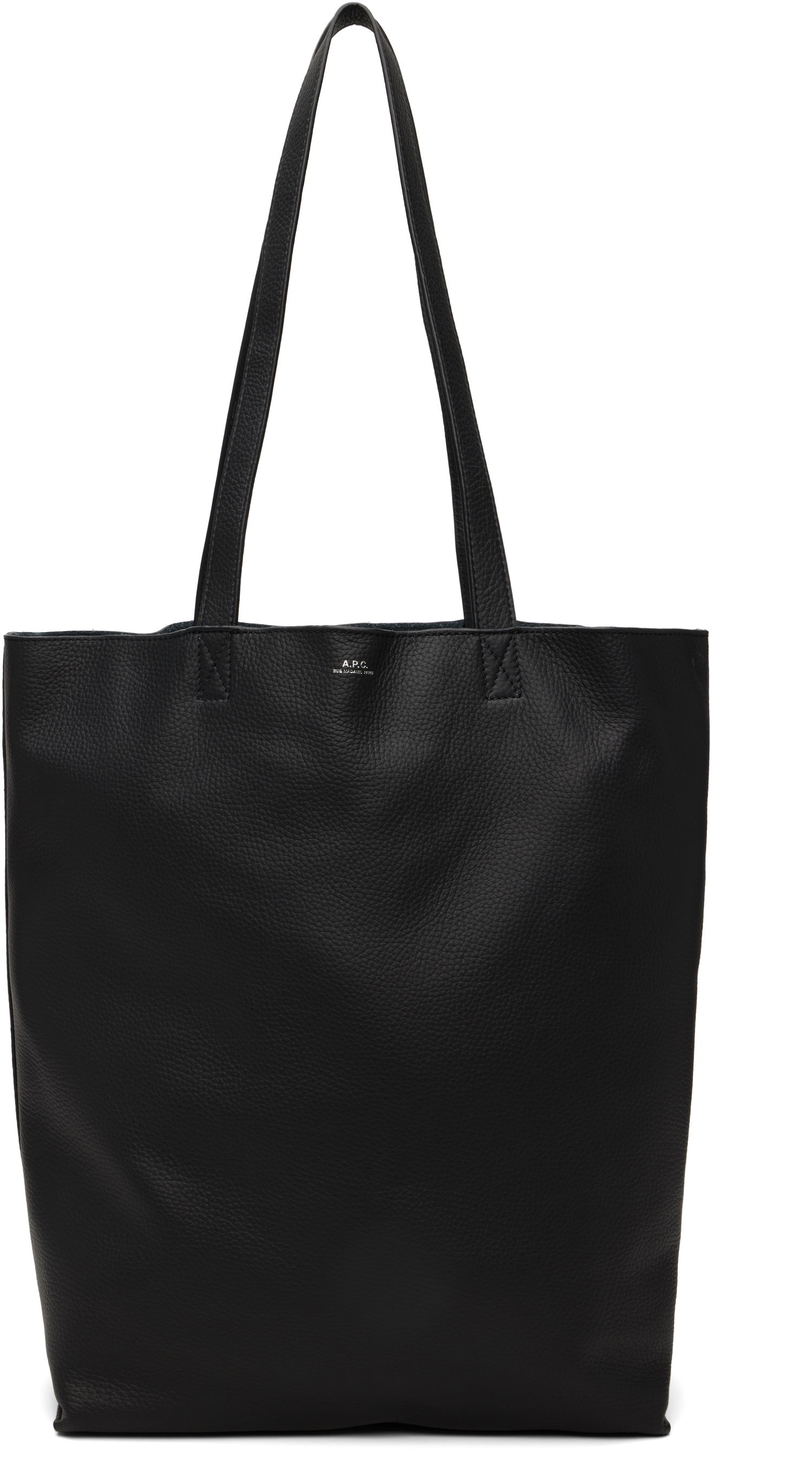 Голяма пазарска чанта A.P.C. A.P.C. Maiko Leather Tote Bag Черно | PXCBC-M61500, 0