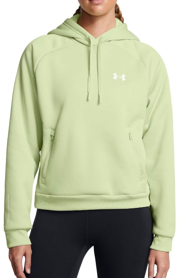 Суитчър Under Armour Hoodie With Kangaroo Pocket Зелено | 1386504-383