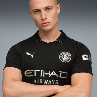 Фланелка Puma Manchester City Away Replica Jersey 2025/26 Черно | 780350-02, 2