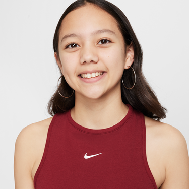Потник Nike Nike Sportswear Ribbed Crop Tank Top Бургунди | FZ5551-677, 4