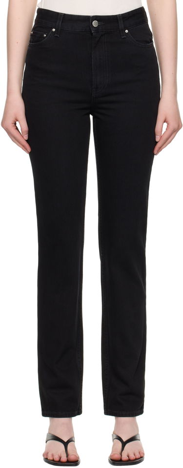 Дънки TOTEME TOTEME High Slim Jeans Черно | 252-WRB0271-FB0046, 0