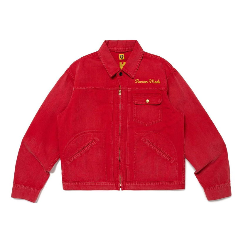 Яке Human Made Zip-Up Work Jacket Червено | HM27JK014