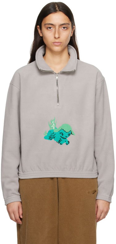 Суитчър We11done We11done Pony Fleece Pullover Сиво | WD-TS3-23-893-U-GY, 0