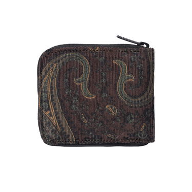 Портфейл Carhartt WIP Flint Zip Wallet "Paisley Print/Buckeye rinsed" Кафяво | I029507_1U6_02, 2
