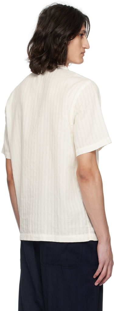 Риза Universal Works Universal Works Road Striped Casual Shirt Бяло | 30666, 2