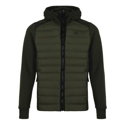 Пухо яке adidas Originals Varilite Hybrid Short Down Jacket Зелено | CY8722, 0