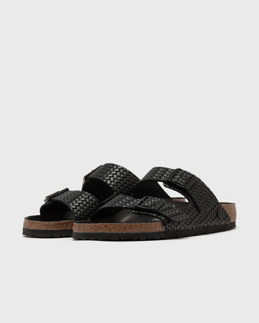 Кецове и обувки Birkenstock Arizona Rivet Woven Leather Sandals Черно | 1029133, 2