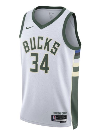 Фланелка Nike Milwaukee Bucks Association Edition 2022/23 Dri-FIT NBA Swingman Jersey Бяло | DN2084-100