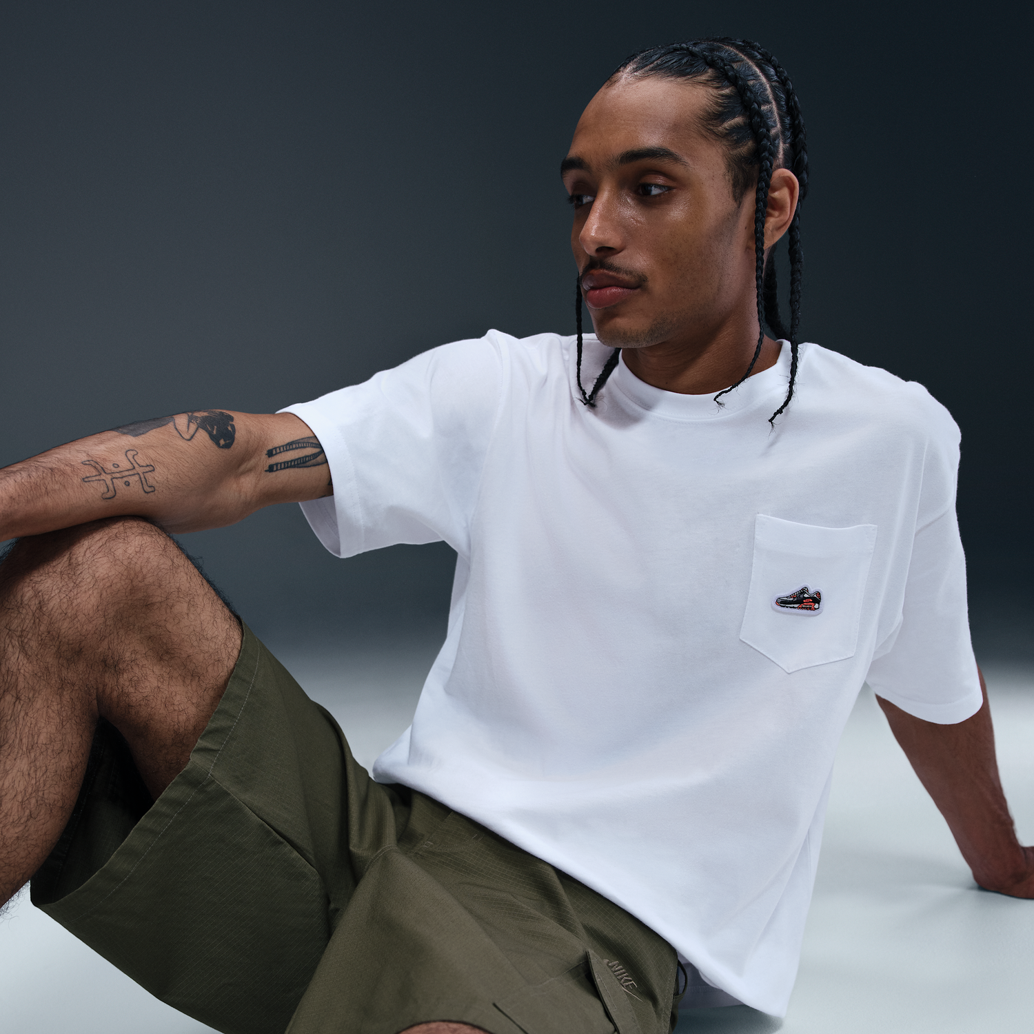 Тениска Nike Nsw Sneaker Patch Pocket T-Shirt Бяло | HQ9242-100, 0