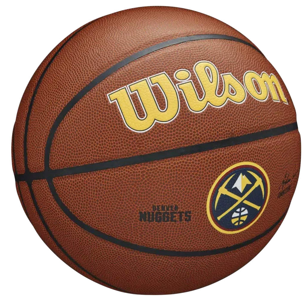 Спортна екипировка Wilson Tennis NBA Team Alliance Denver Nuggets Basketball Кафяво | wtb3100xbden, 1