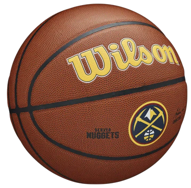 Спортна екипировка Wilson Tennis NBA Team Alliance Denver Nuggets Basketball Кафяво | wtb3100xbden, 1