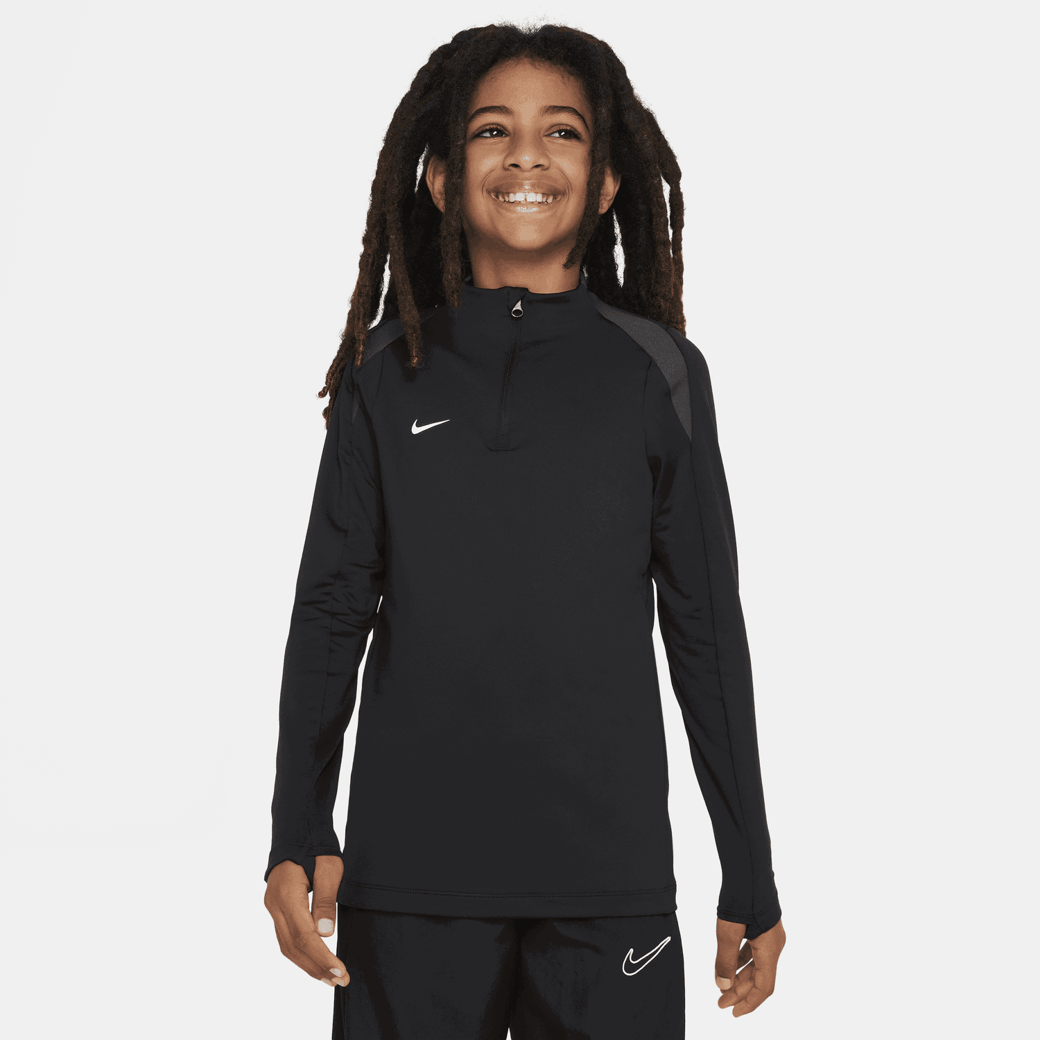 Суитчър Nike Dri-FIT Strike Training 1/4 Zip Top Черно | FN8413-010, 0
