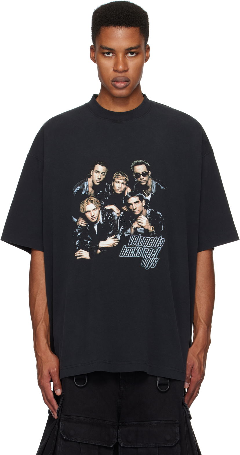 Тениска VETEMENTS 'Backstreet Boys' Oversized Graphic T-Shirt Черно | UA66TR620B