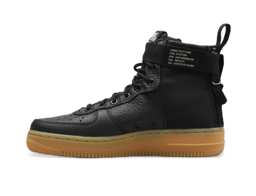 Кецове и обувки Nike SF Air Force 1 Mid ''Black Gum'' W Черно | AA3966-002