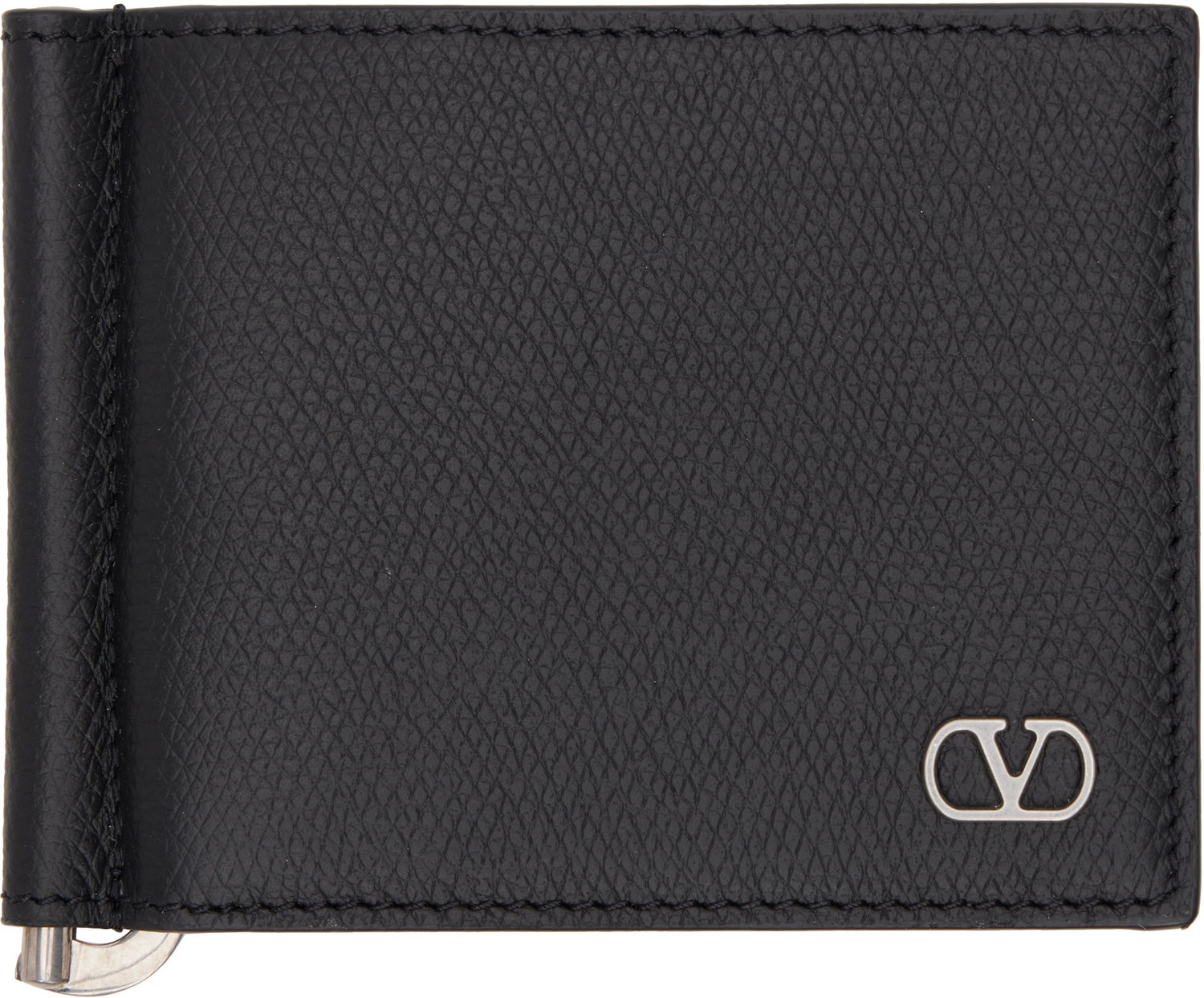 Портфейл Valentino Valentino Garavani VLogo Signature Money Clip Wallet Черно | 6Y2P0V07UAG, 0