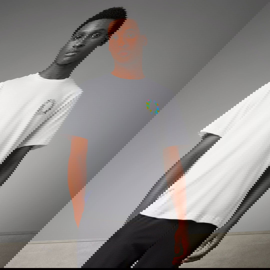 Тениска adidas Performance Manchester United Peter Saville Бяло | HY4734, 0
