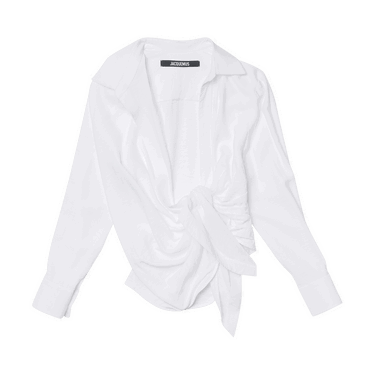 Риза Jacquemus La Chemise Bahia Shirt Бяло | 213SH002 1020 100, 0