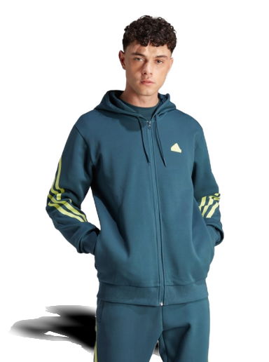 Суитчър adidas Originals Future Icons 3-Stripes Full-Zip Hoodie Тъмно синьо | IJ8878