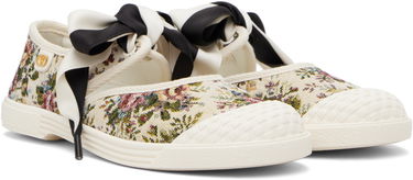 Кецове и обувки Valentino Valentino Garavani Bow Floral Jacquard Многоцветен | 7W2S0LH9XAA, 3