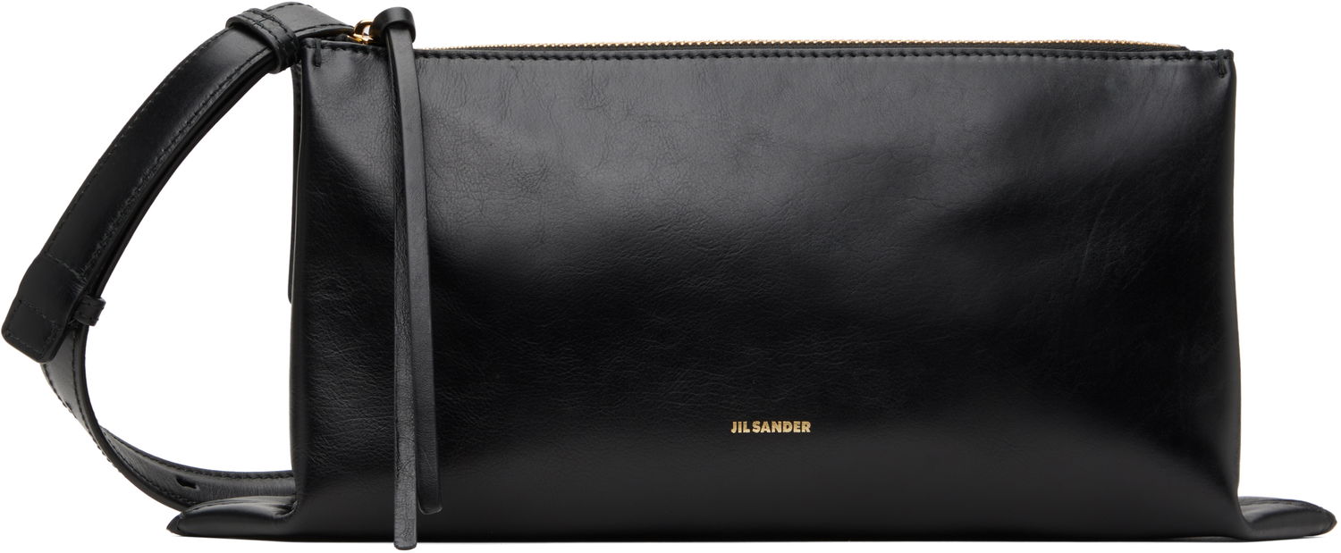 Чанта през рамо Jil Sander Jil Sander Empire Small Leather Shoulder Bag Черно | J07WD0051_P6569, 0