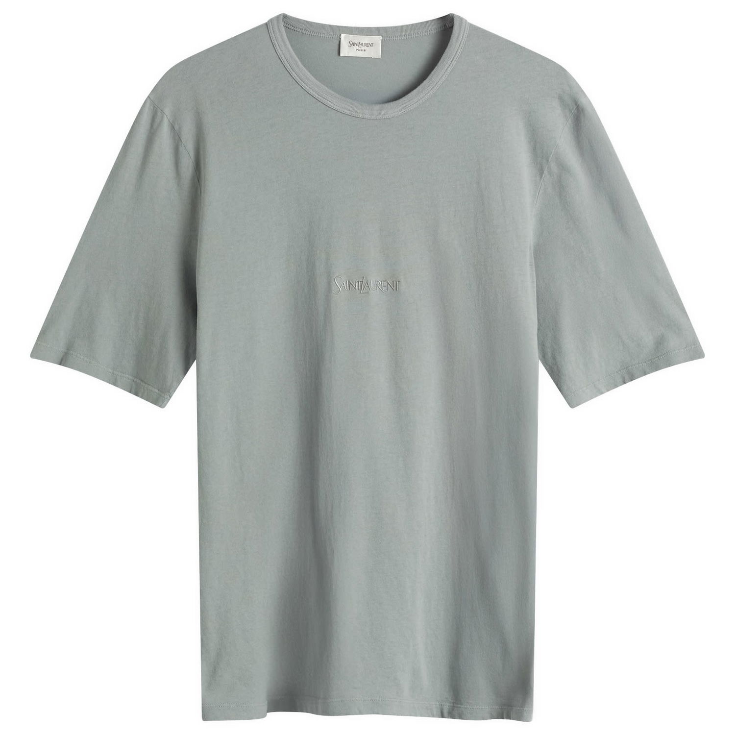Тениска Saint Laurent Saint Laurent Tonal Logo T-Shirt, Size M Зелено | 818535-YBHD2-1467, 1