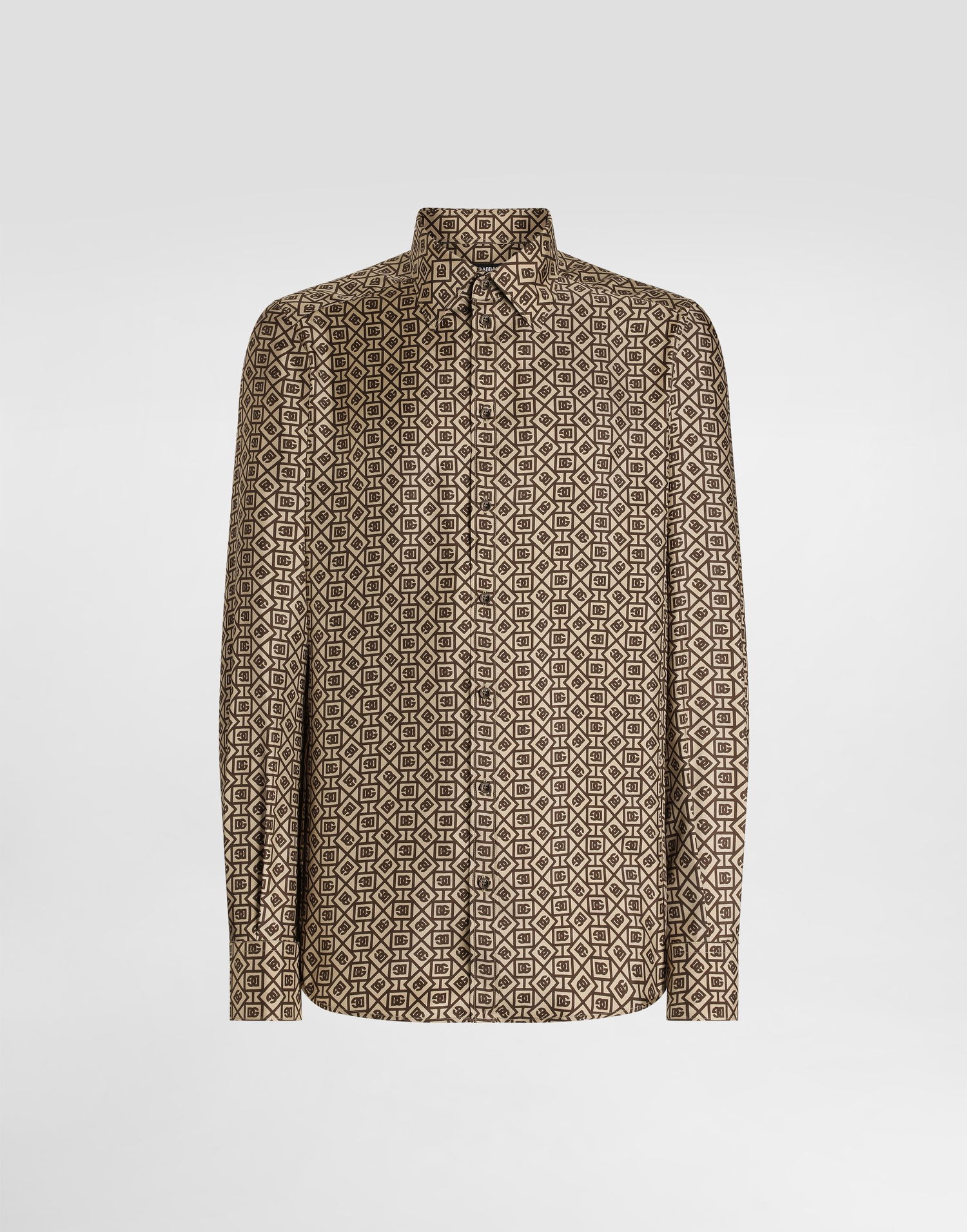 Риза Dolce & Gabbana Dolce & Gabbana Silk Twill Martini Print Shirt Бежово | G5MM4TIS1ZKHK8QM, 0