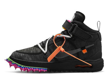 Кецове и обувки Nike Off-White x Air Force 1 Mid "Black" Черно | DO6290-001, 4