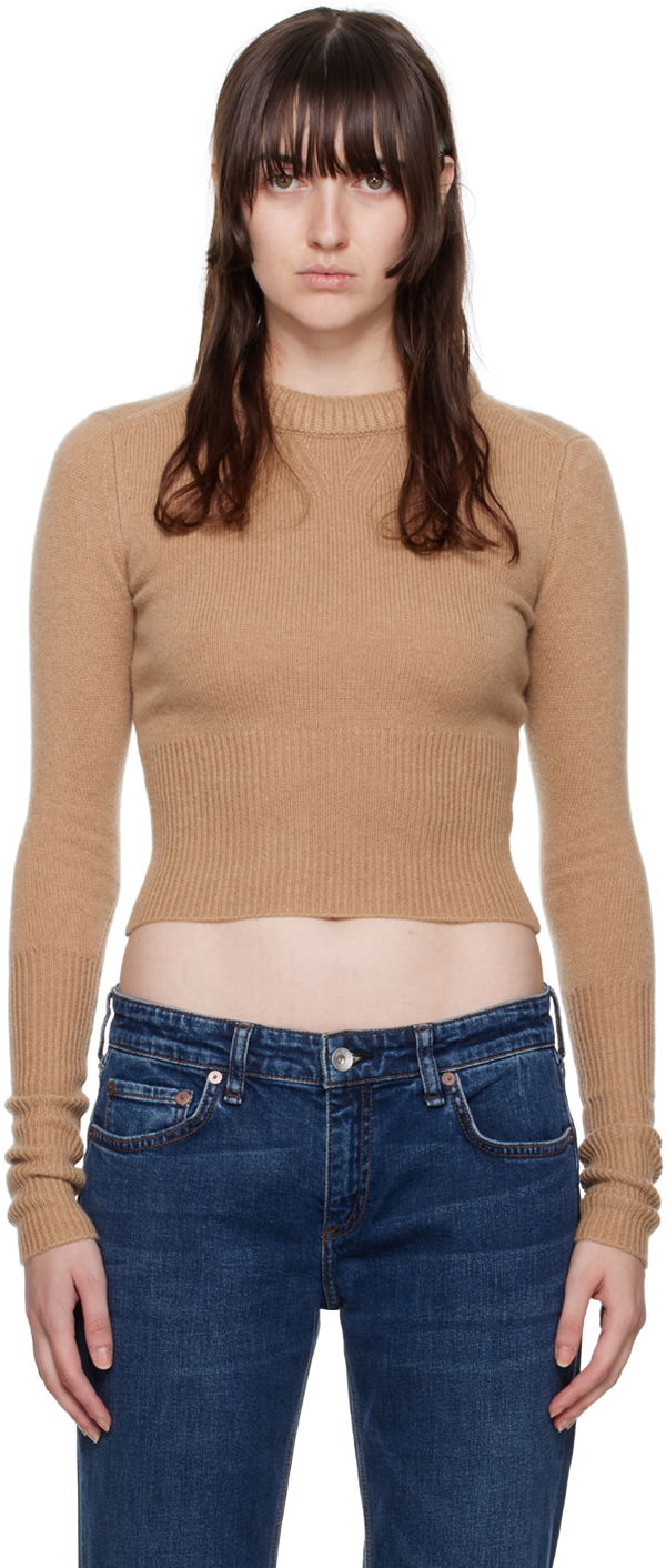 Пуловер rag & bone Rag & Bone Pierce Slim Crewneck Sweater Бежово | WAS22FS069CC69, 0