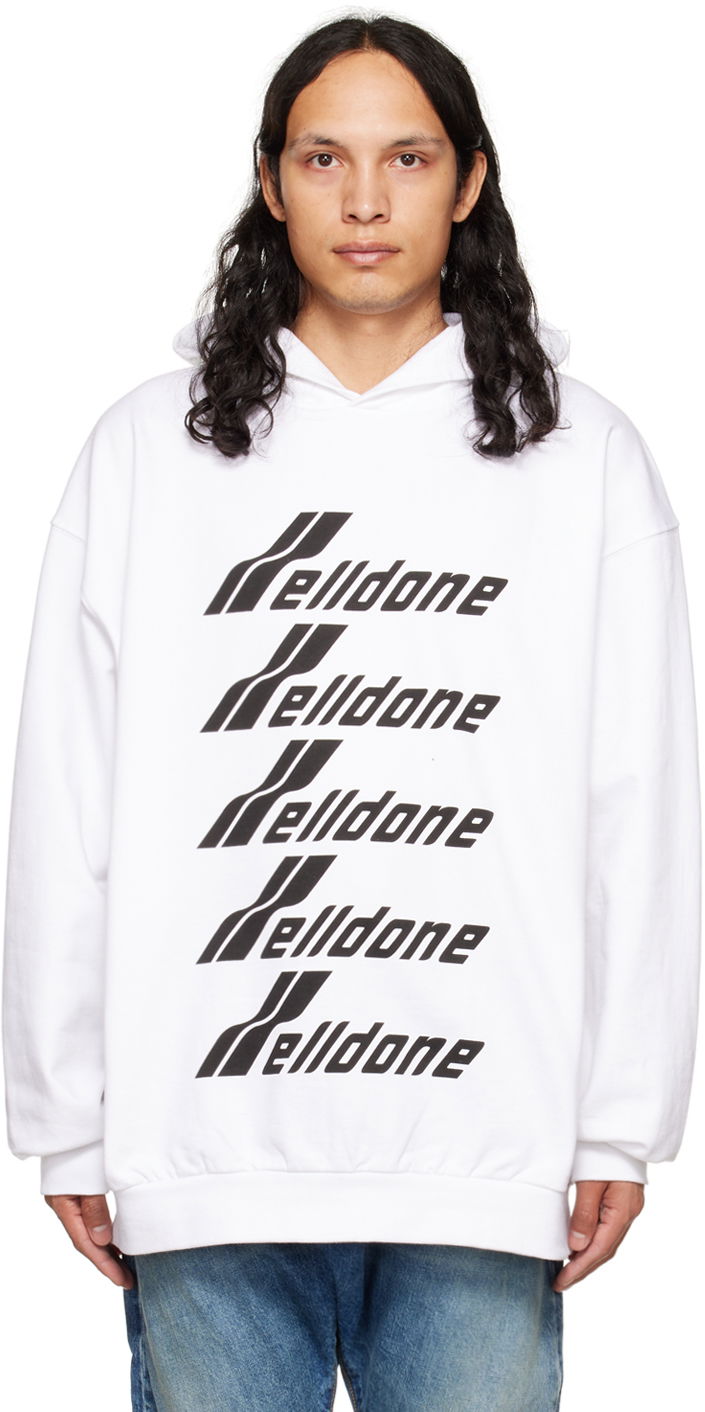 Суитчър We11done We11done Print Hoodie Бяло | WD-TH3-22-729-U-WH, 0
