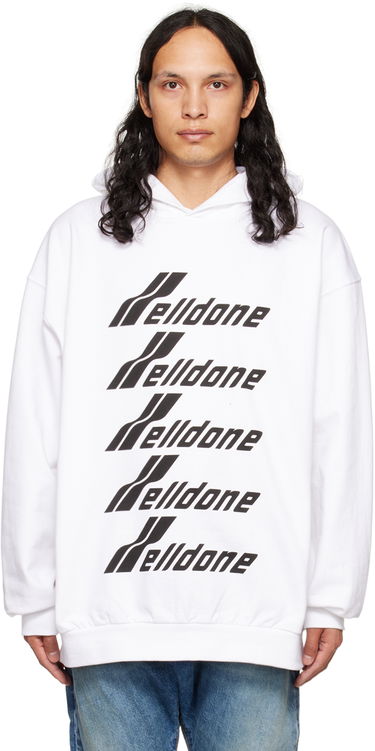 Суитчър We11done We11done Print Hoodie Бяло | WD-TH3-22-729-U-WH, 0