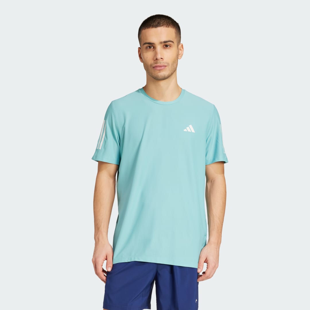 Тениска adidas Performance Own the Run Tee Тюркоазено | JX2211, 0