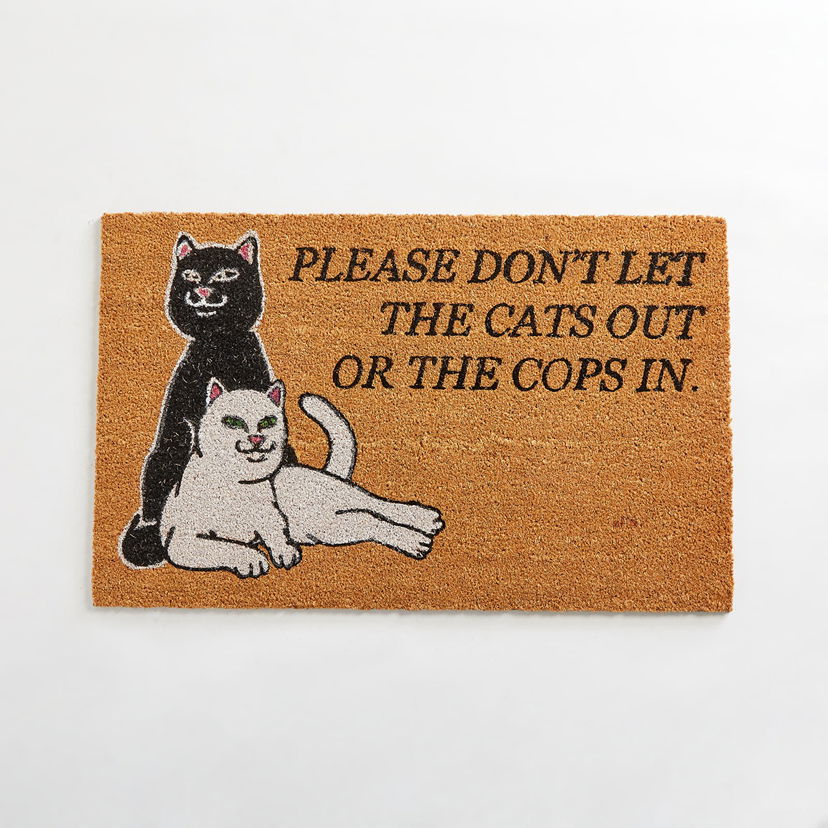 Домашен декор RIPNDIP Don’t Let The Cops In Rug Кафяво | RND4056 NEW EAN