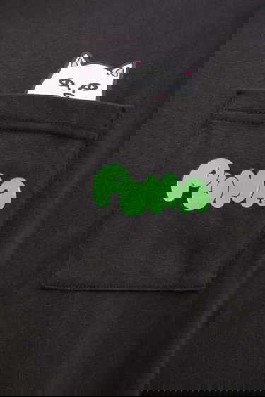 Тениска Puma Puma x RIPNDIP T-Shirt with Peeking Cat Pocket Print Черно | 633779, 3