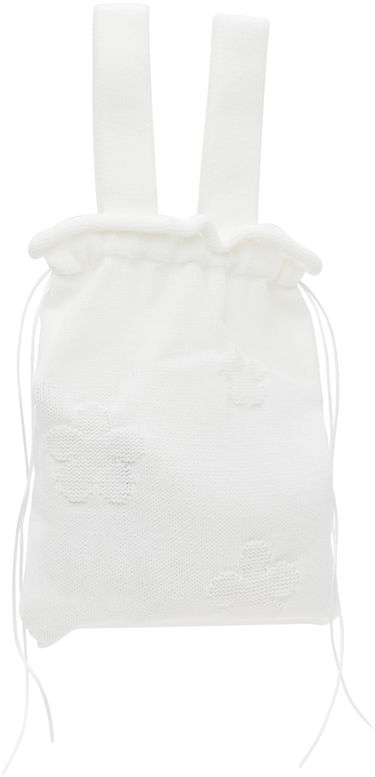 Спортна торба Cecilie Bahnsen Cecilie Bahnsen Knit Drawstring Tote Bag Бяло | 1.24BAG45014 UTE BAG, 2