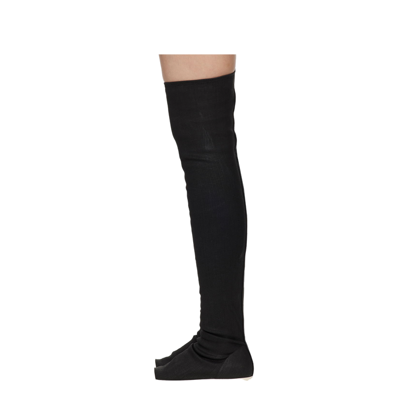 Кецове и обувки Rick Owens Porterville High Sock Sneakers Черно | DS02D2812 SBW