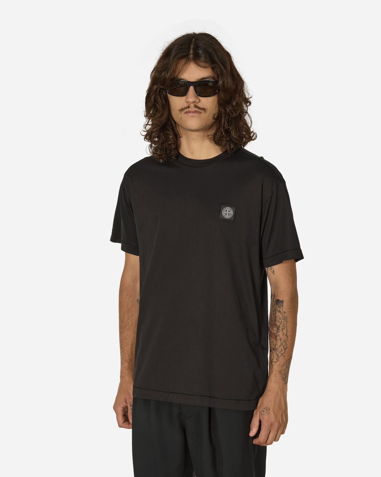 Тениска Stone Island Patch T-Shirt Черно | 811524113-A0029, 1