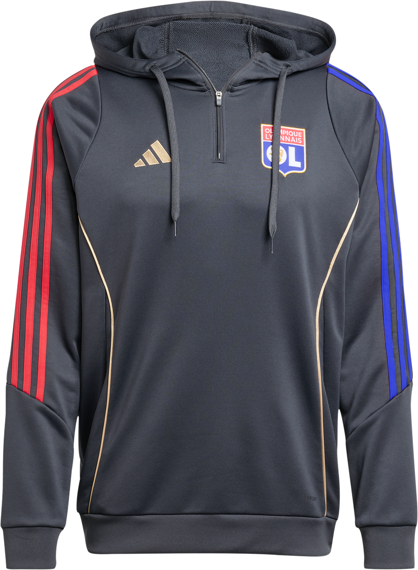 Суитчър adidas Originals Olympique Lyonnais TR Hoody Сиво | jl9490