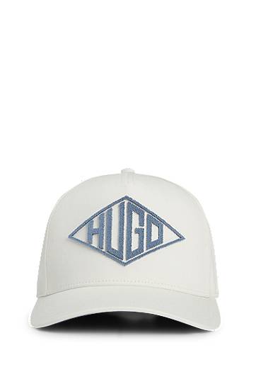 Шапка с козирка BOSS HUGO Cap with Geometric Logo Бяло | 50539552, 0