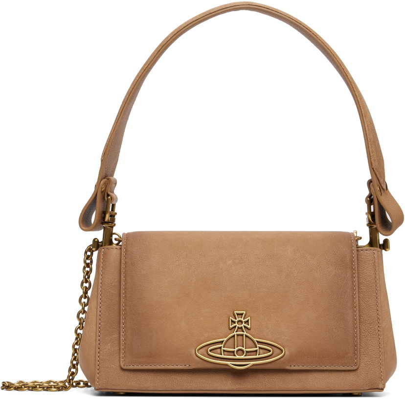 Чанта през рамо Vivienne Westwood Vivienne Westwood Hazel Medium Shoulder Bag Бежово | 4602000LW-L00A8-