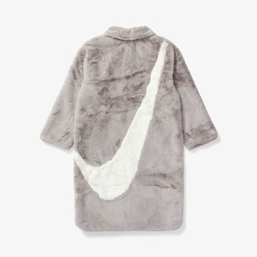Палта Nike Plush Faux Fur Long Jacket Сиво | DQ6838-012, 1