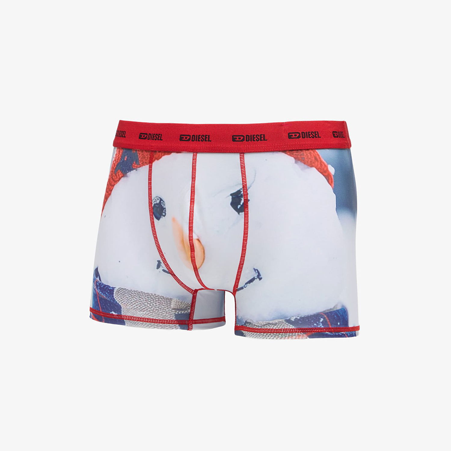 Боксерки Diesel Damien-Utlt Boxer-Shorts Red Бяло | A19562_0DLBE 42AA, 0