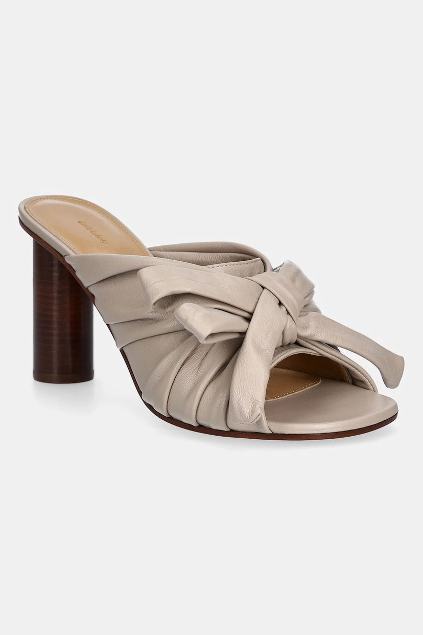 Кецове и обувки JW Anderson JW Anderson Knotted Heeled Mules Бежово | SN0095.LA0161.190