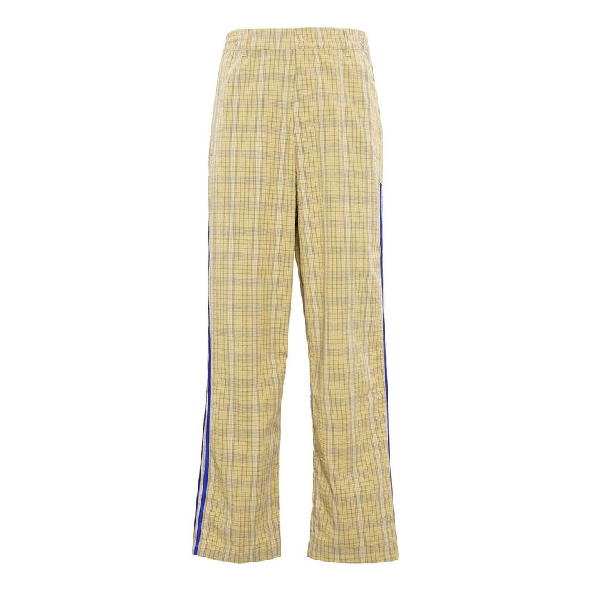 Панталони adidas Originals adidas Originals Plaid Loose Sports Pants Жълто | GN3797