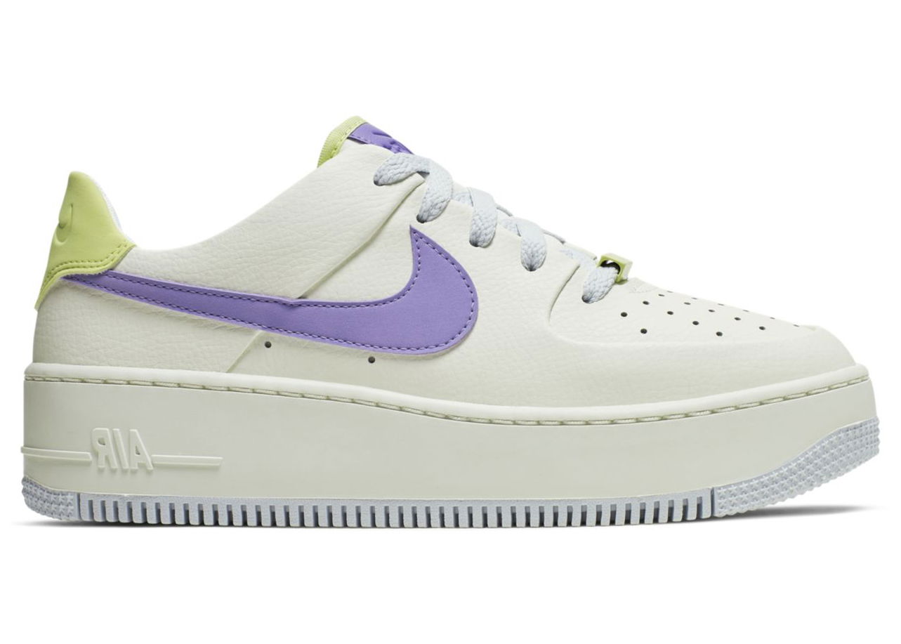 Кецове и обувки Nike Air Force 1 Sage Low Sail Medium Violet W Бяло | CN2579-151, 0