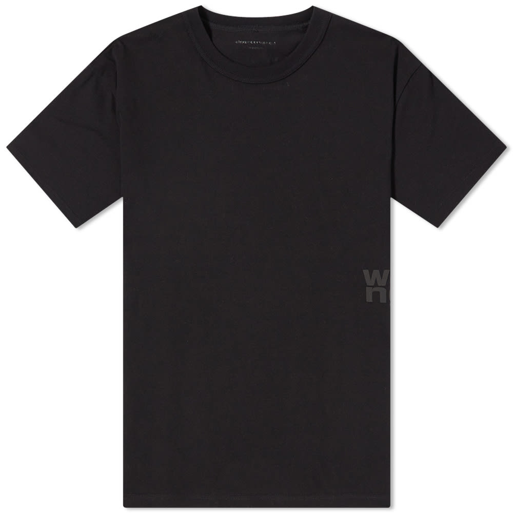 Тениска Alexander Wang Rubberised Logo Cotton T-shirt Черно | 4CC3221357-001, 0